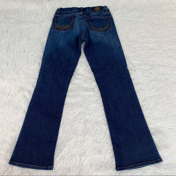 Rock & Republic women's boot cut jeans blue low rise - Picture 7 of 8